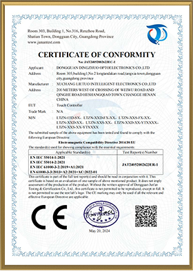 Certificatee of confformity-Touch Controller-Electromagnetic Compatibility Directive 201430EU.jpg